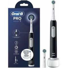 "Oral-B Pro Series 1 Extra Refill Black Electric Toothbrush - Superior Cleaning Power for a Brighter Smile"